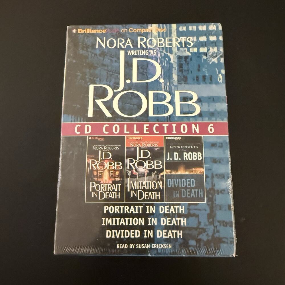 J. D. Robb CD Collection 6 (3 Audiobooks) Portrait Imitation Divided In Death